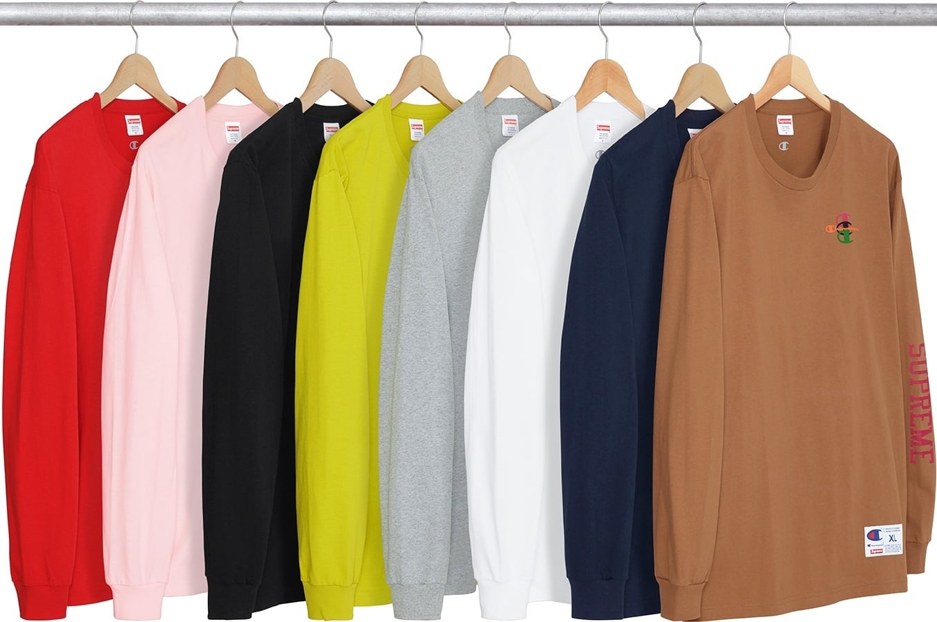 Supreme®/Champion® Stacked C L/S Tee